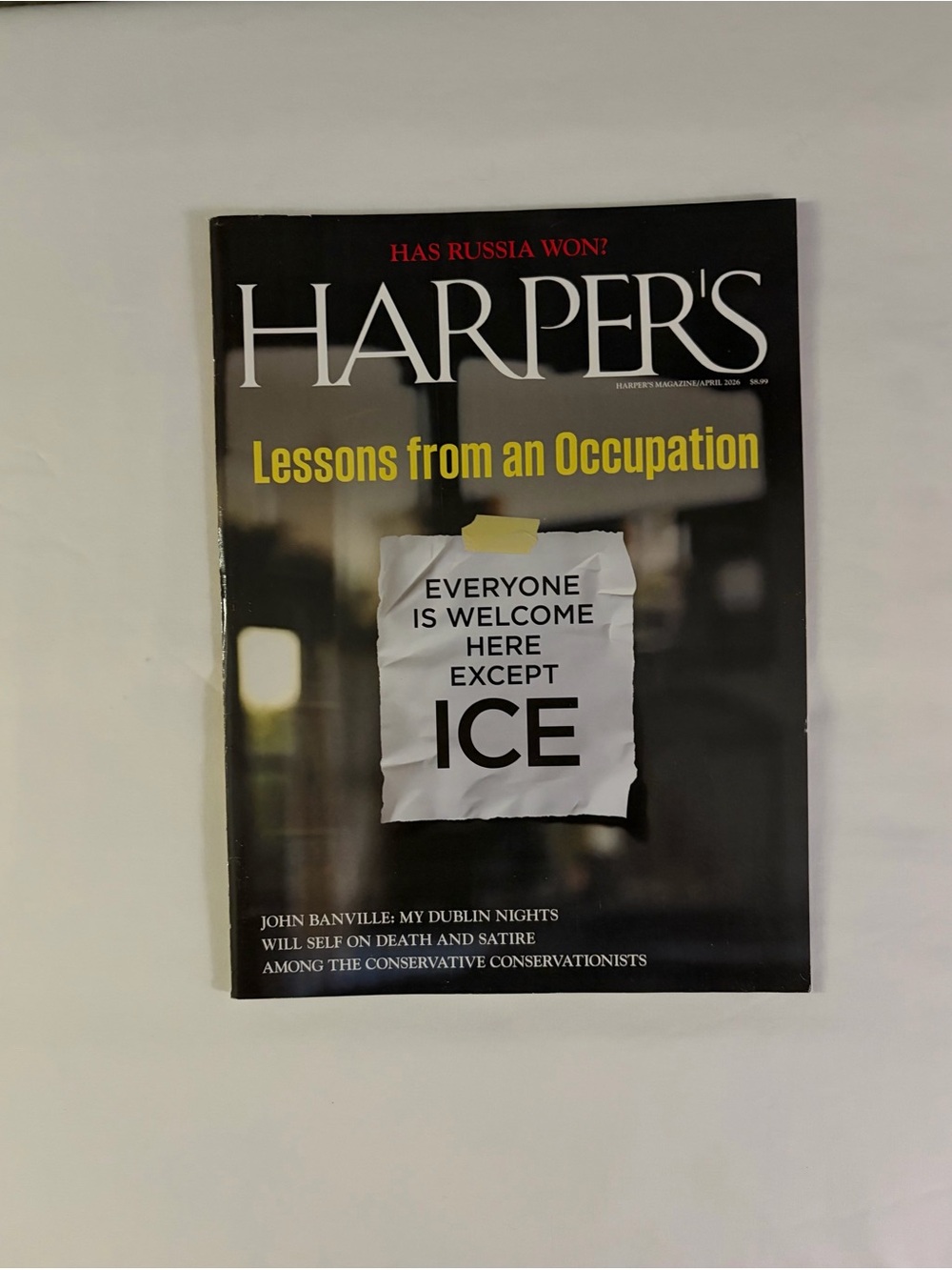 Harpers “Everyone is Welcome Here Except ICE” Issue April 2026 Magazine
